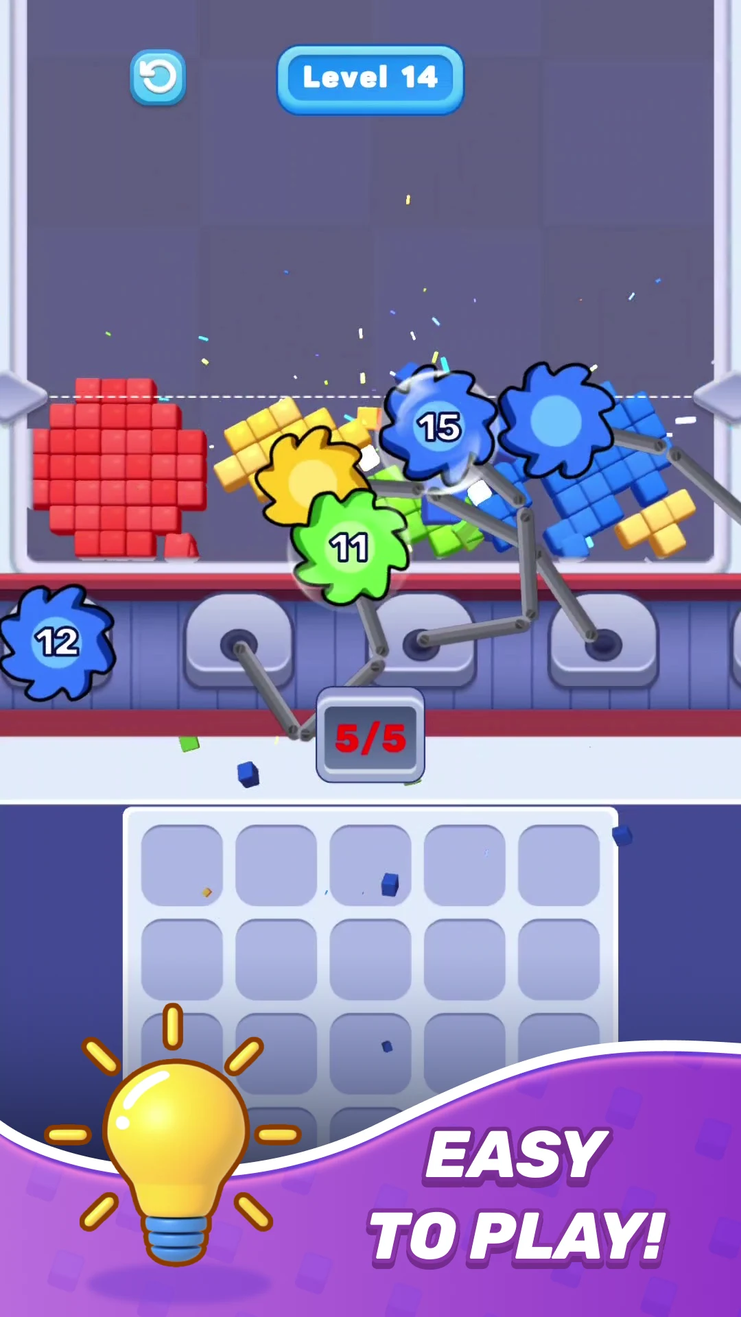 Pixel Pop Saw: Color Jam screenshot